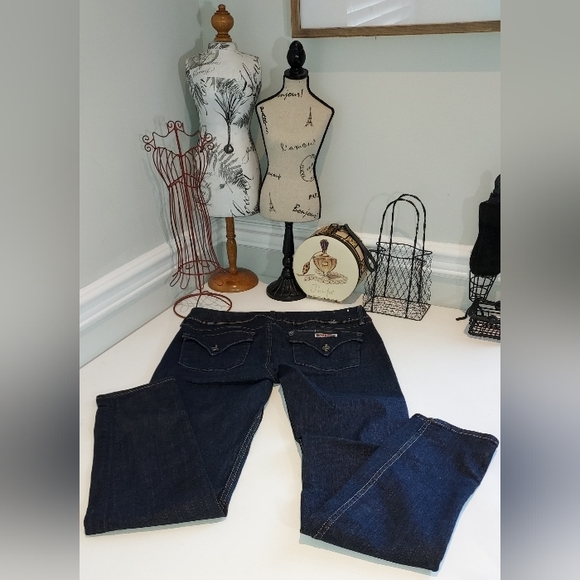 Hudson Dark Wash Collin Skinny Jeans Size 31 Like New - Picture 3 of 9